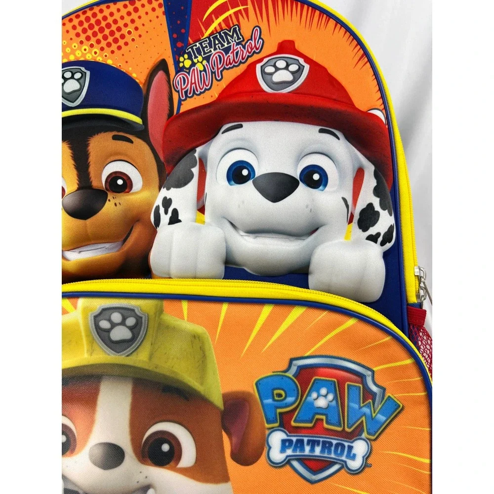 Paw Patrol Backpack Kids One Size Bioworld Blue Orange Marshall Chase Excellent